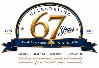 67 Years Family owned badge